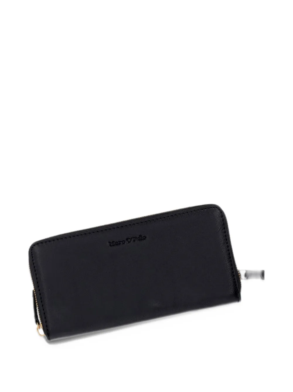 Marc O'Polo Finja logo-debossed zip-around wallet Zwart