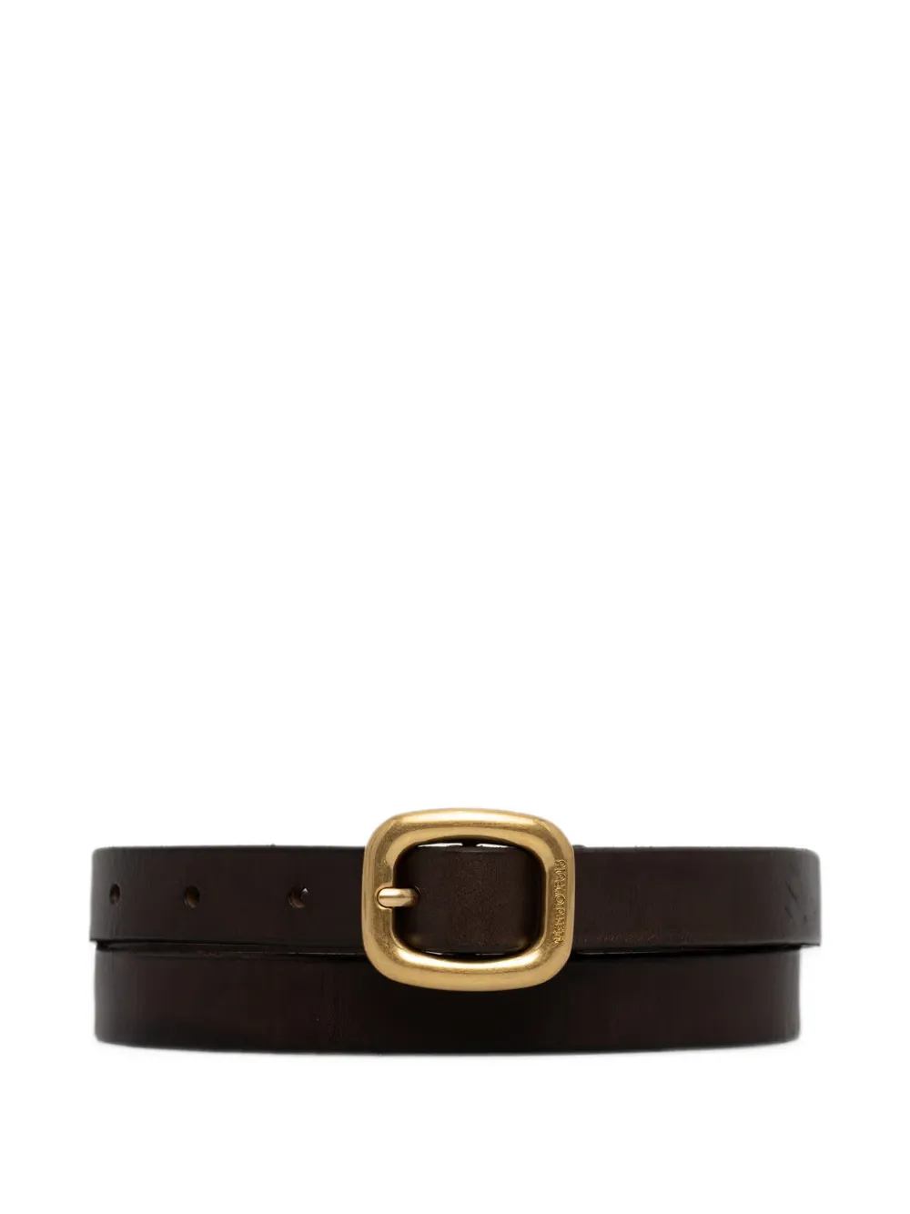 Marc O'Polo Adina logo-engraved leather belt - Marrone