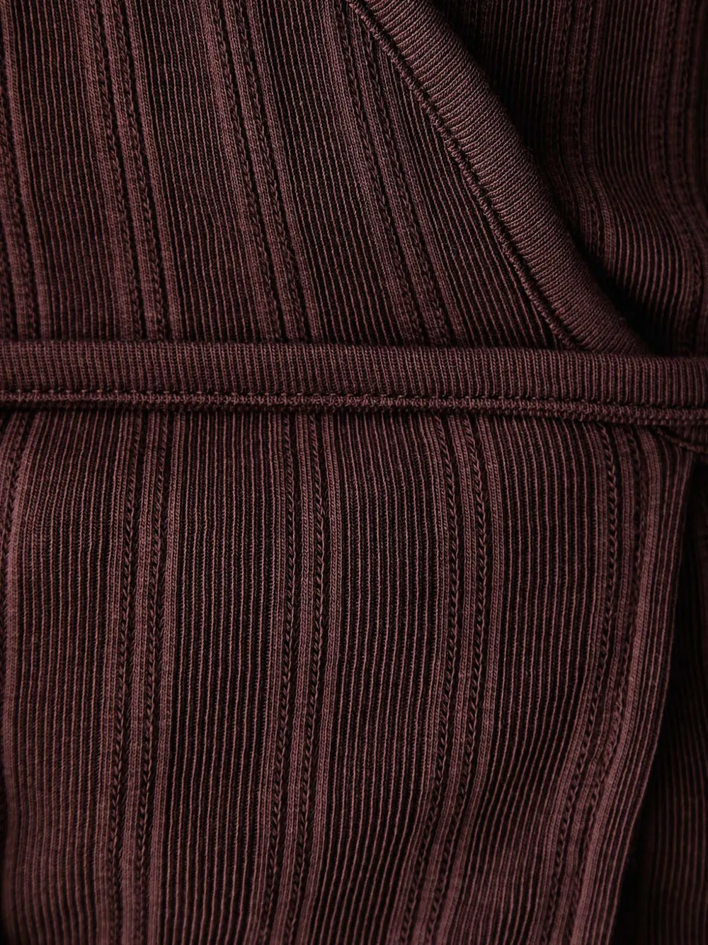 Marc O'Polo ribbed wrap sweater Bruin