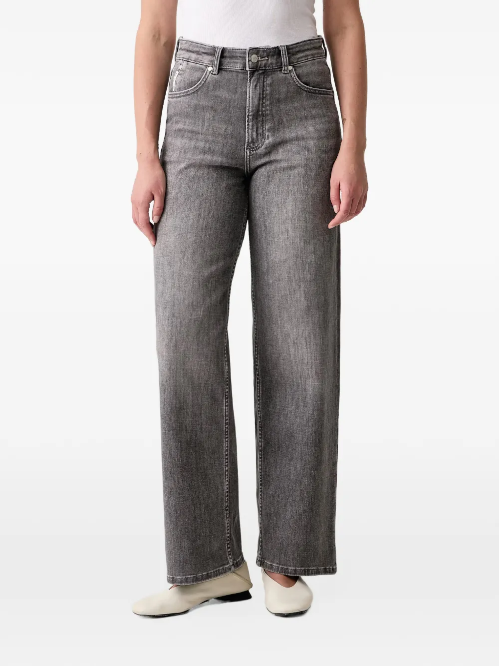 Marc O'Polo Tomma wide-leg jeans - Grigio