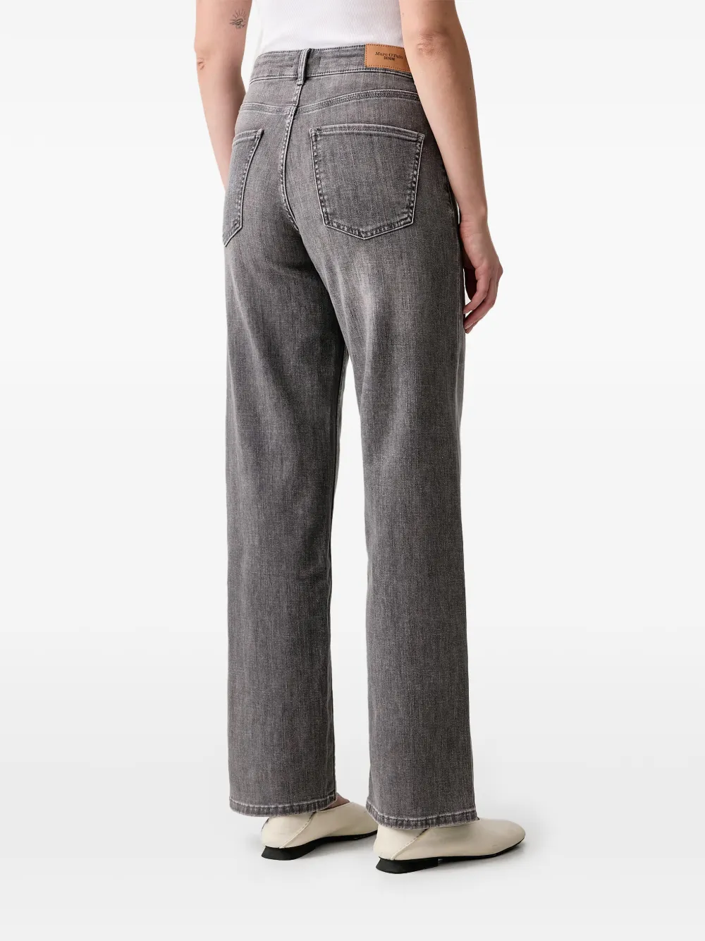 Marc O'Polo Tomma jeans met wijde pijpen Grijs