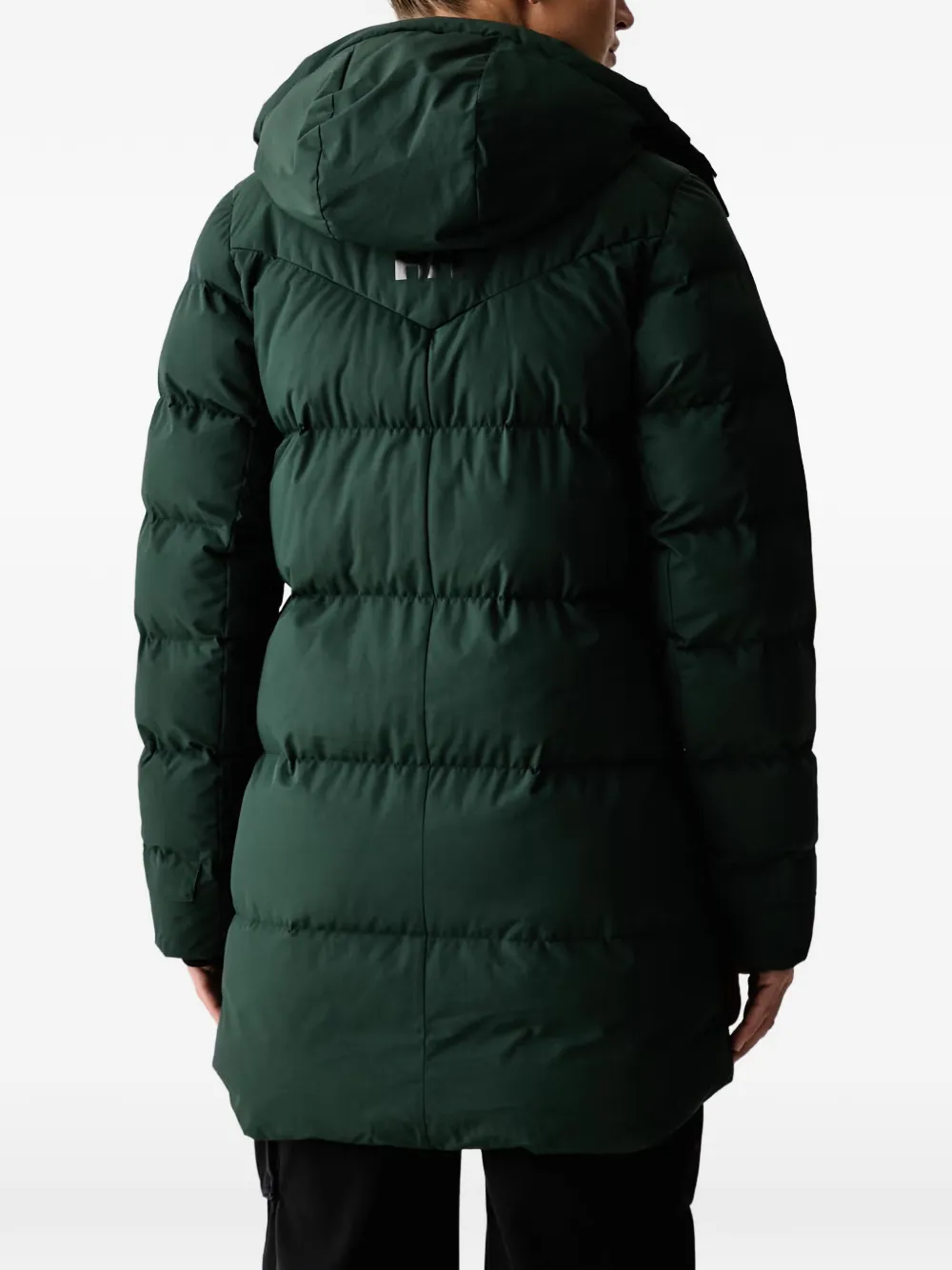 Helly Hansen Adore hooded logo-print coat Groen