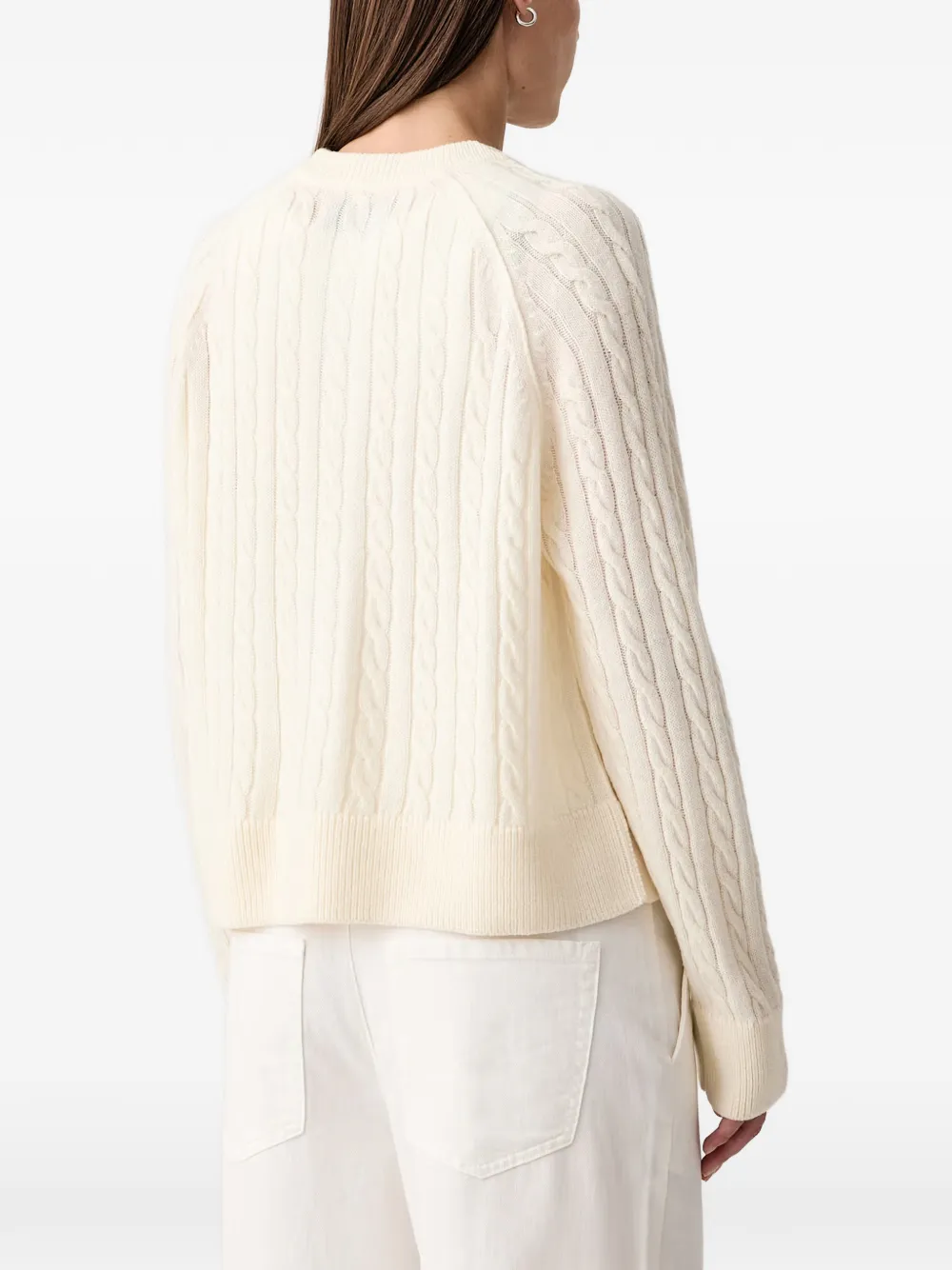 Marc O'Polo Grofgebreid vest Wit