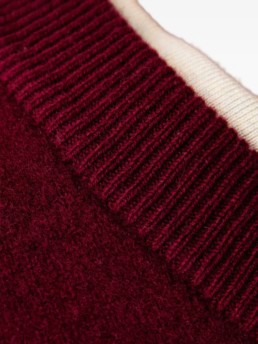 Marc O'Polo V-neck knitted vest Rood