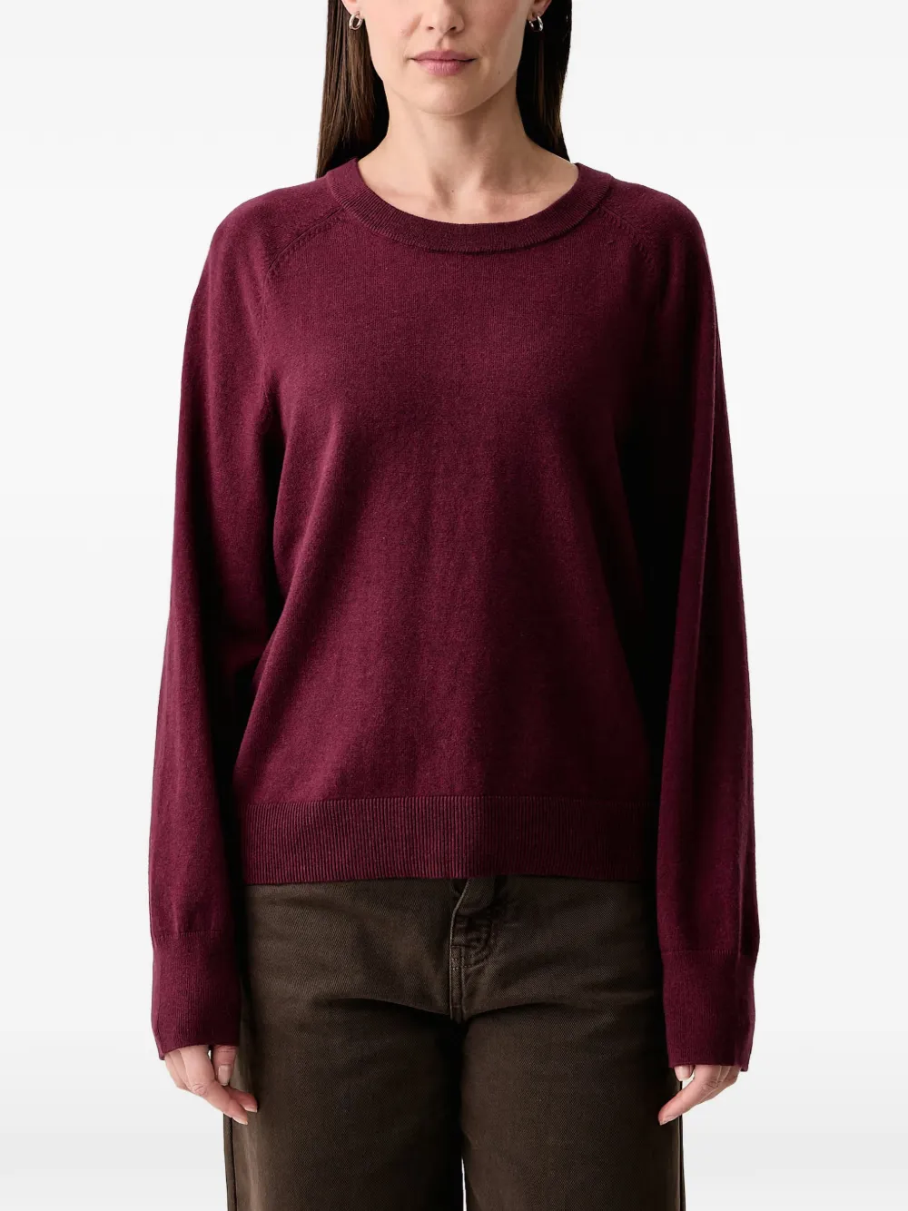 Marc O'Polo long-sleeve round-neck sweater - Rosso