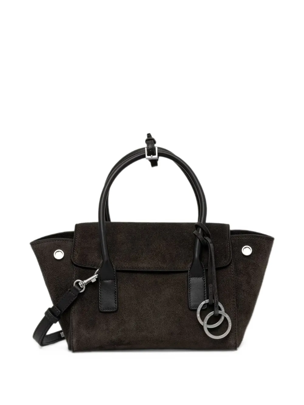 Marc O'Polo small Gitty suede-finish tote bag Bruin