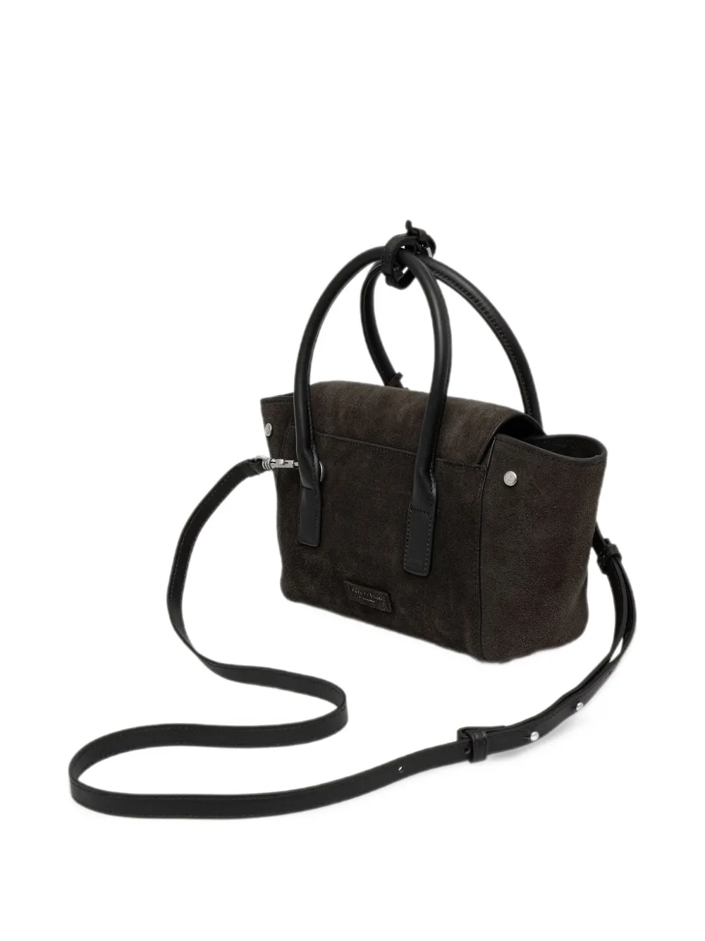 Marc O'Polo small Gitty suede-finish tote bag Bruin