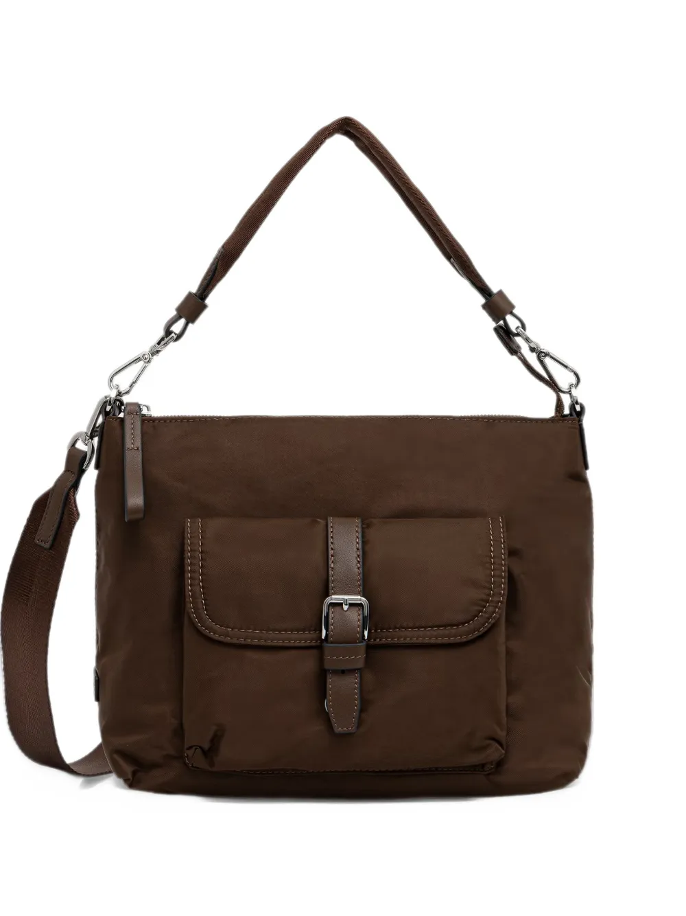 Marc O'Polo Caren buckle-detail clutch bag Bruin