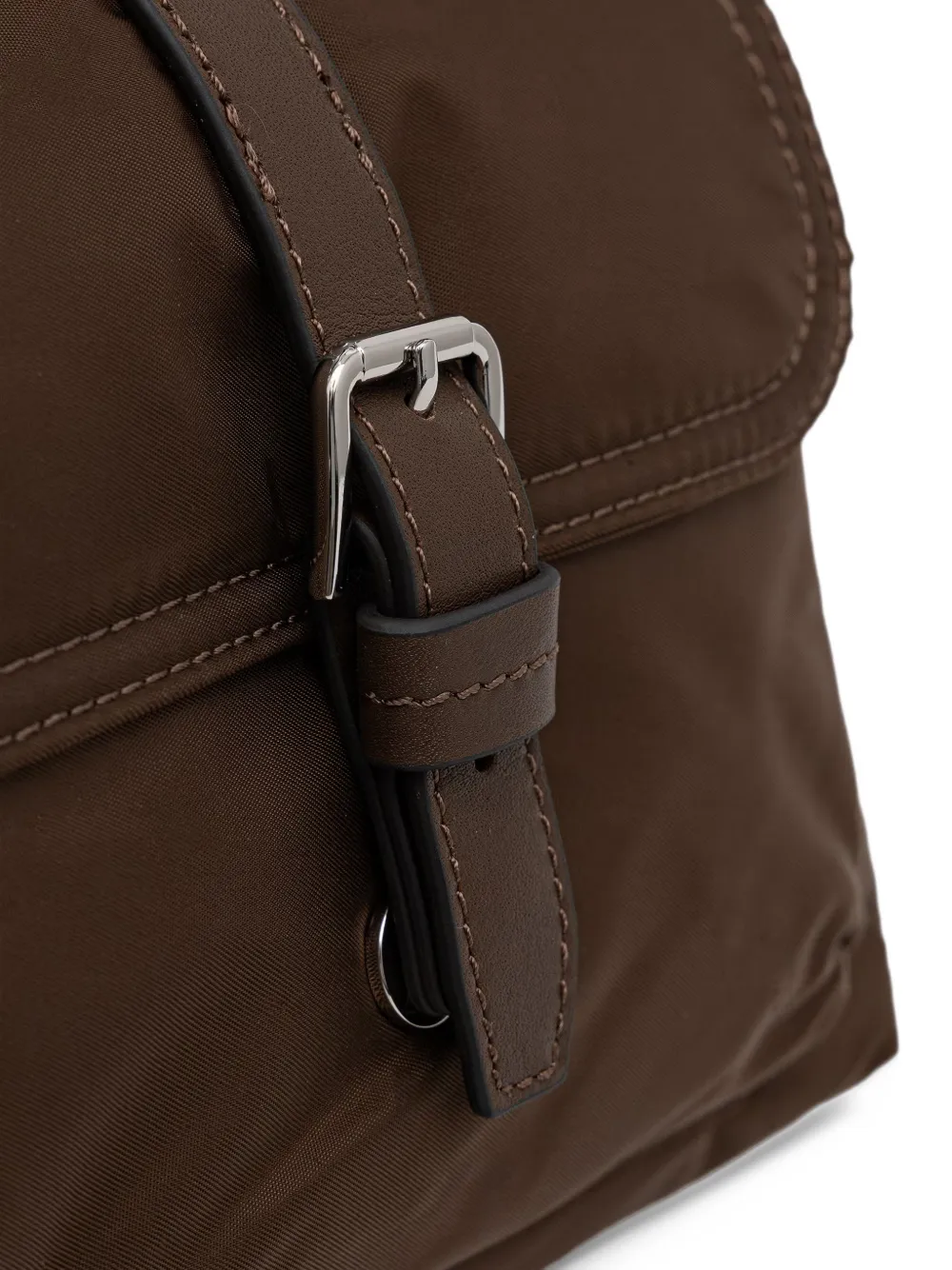 Marc O'Polo Caren buckle-detail clutch bag Bruin