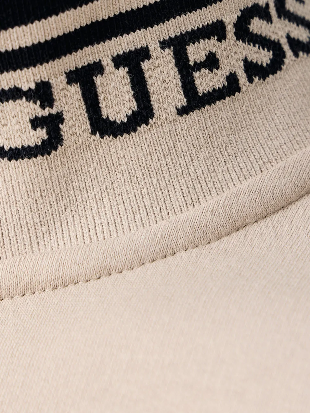 GUESS USA Sweater met logopatch en rits Beige