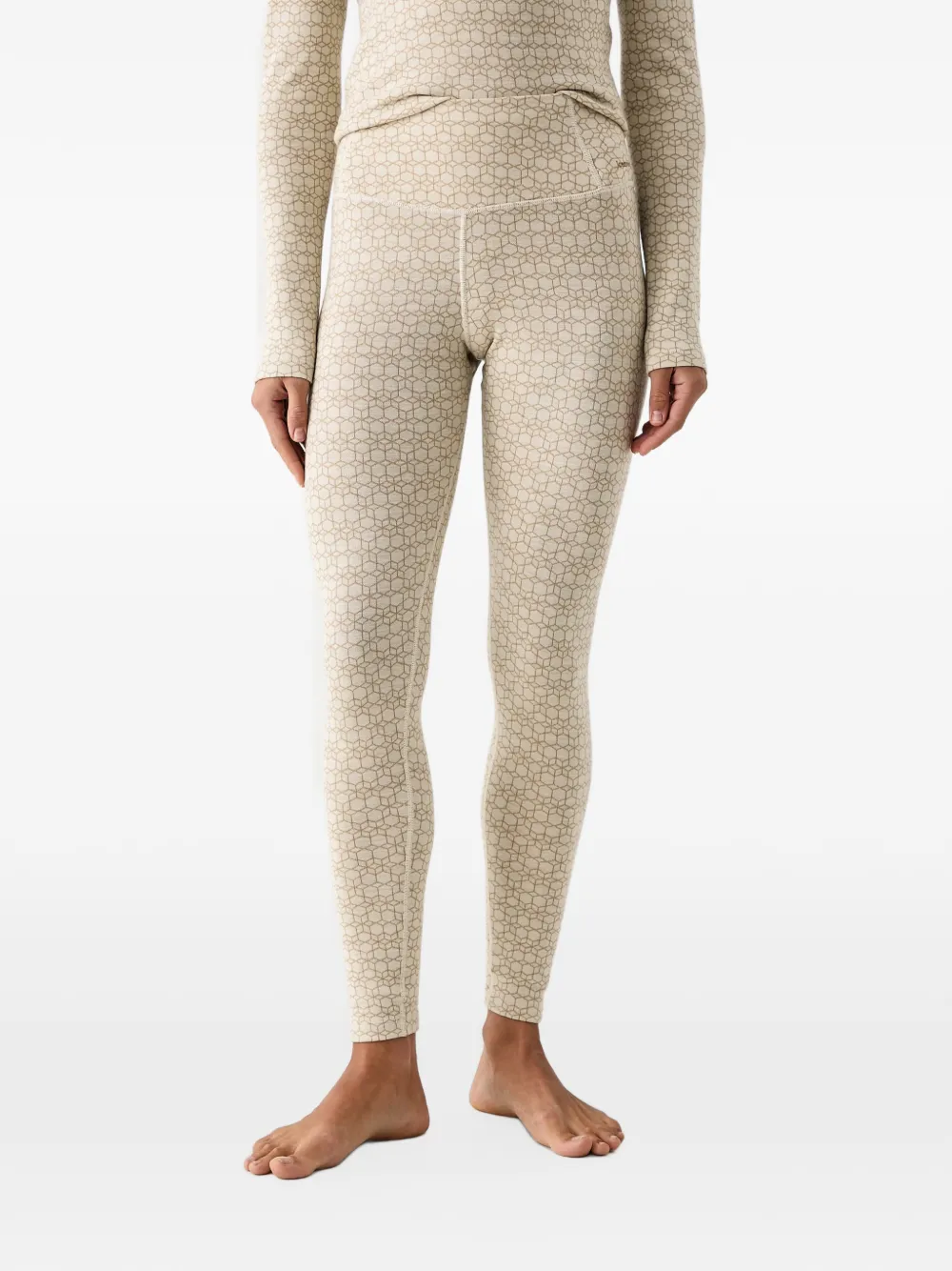 icebreaker 260 Oasis geometric-print leggings - Toni neutri