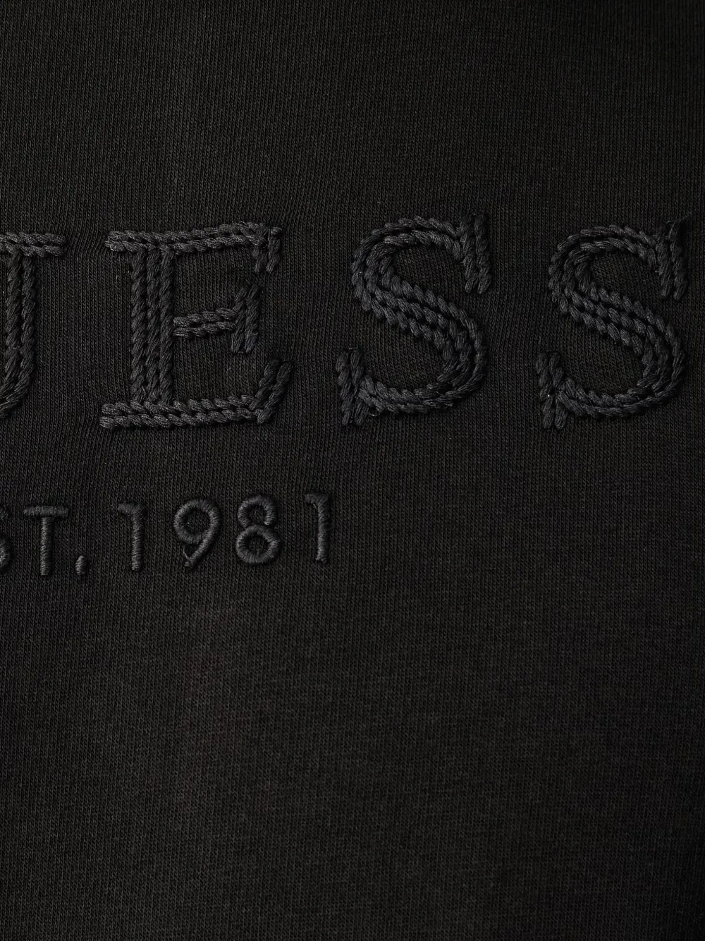 GUESS USA embroided logo sweatshirt Zwart