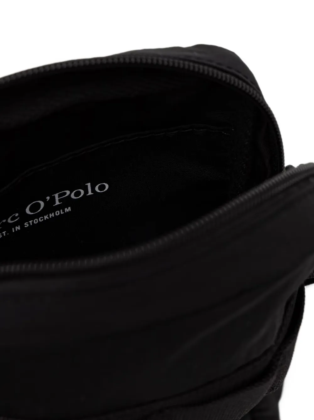 Marc O'Polo small Lore logo-print messenger bag Zwart