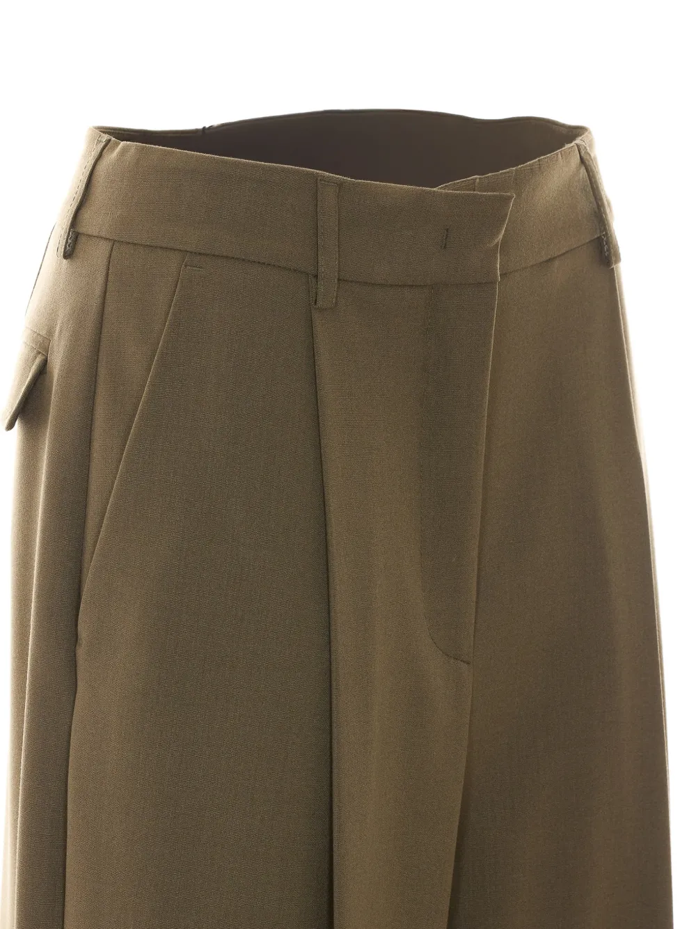 Rue du Bac Geplooide pantalon Groen