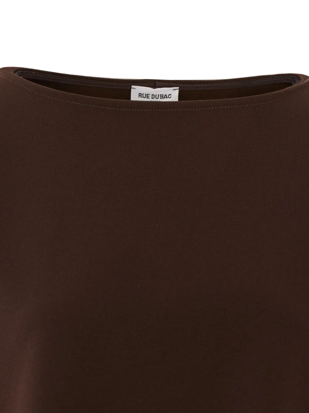Rue du Bac boat-neck long-sleeve blouse Bruin