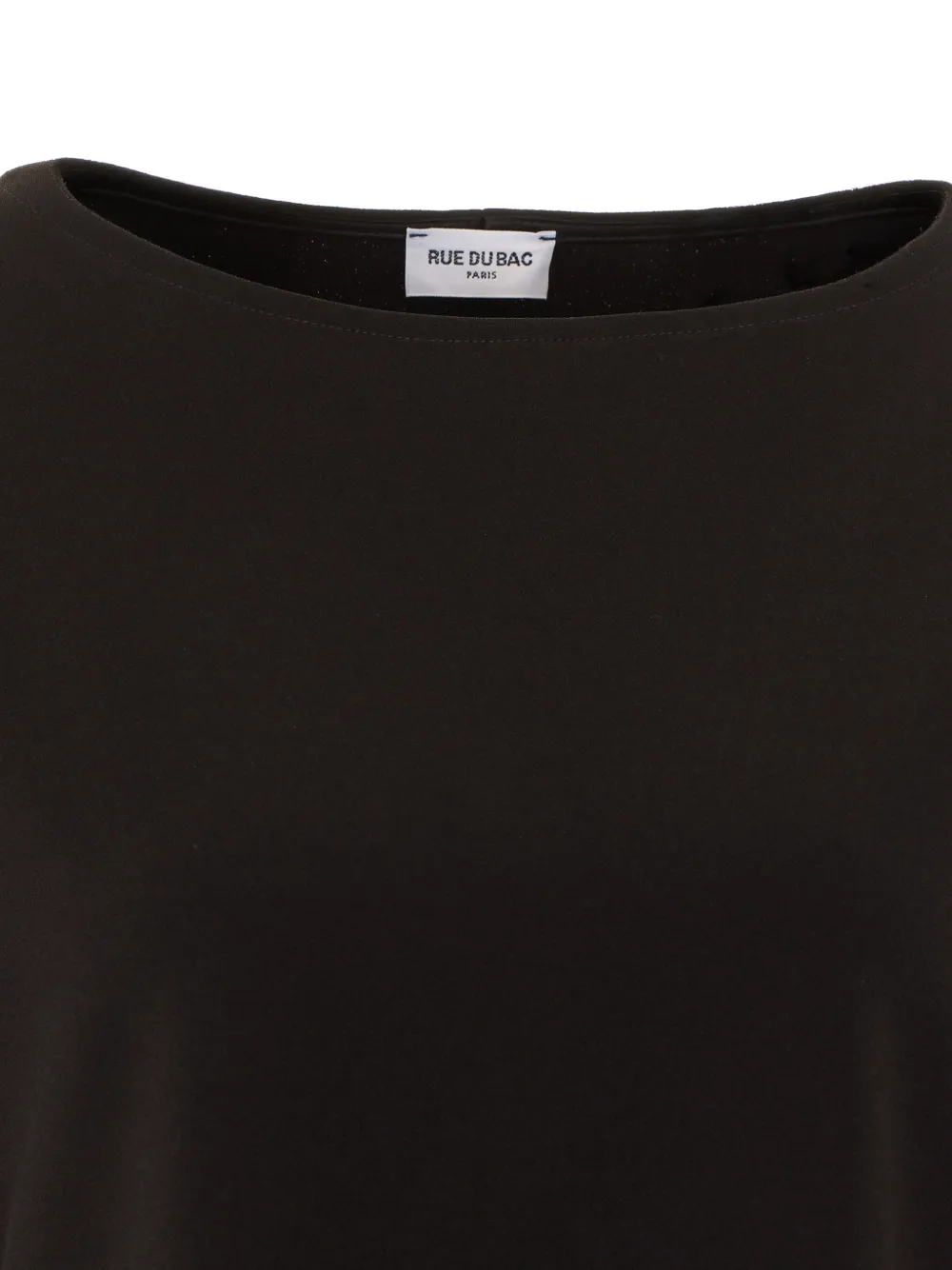 Rue du Bac boat-neck long-sleeve blouse Zwart