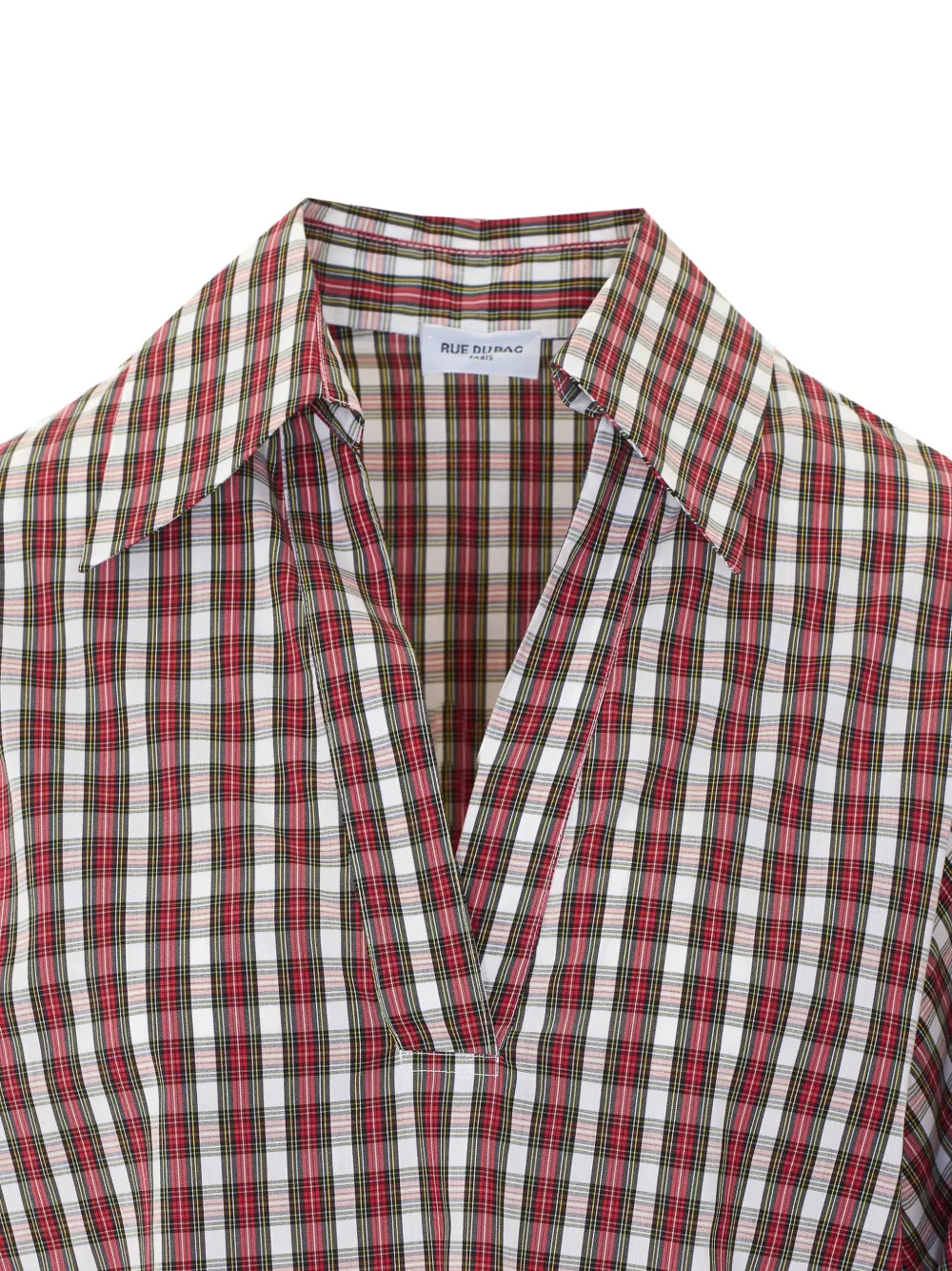 Rue du Bac check-pattern blouse Rood