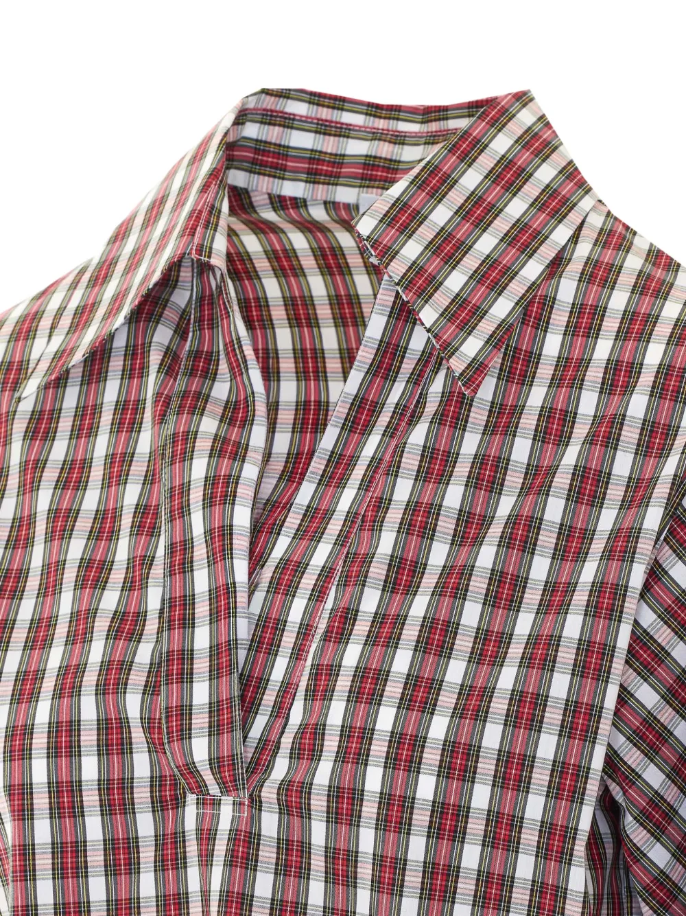 Rue du Bac check-pattern blouse Rood