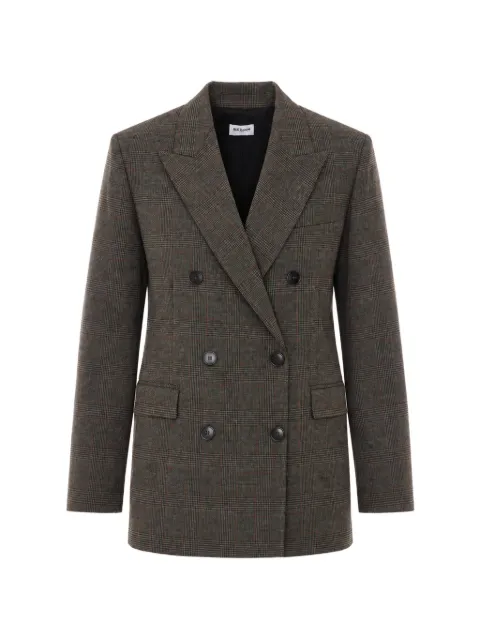 Rue du Bac check-pattern double-breasted blazer