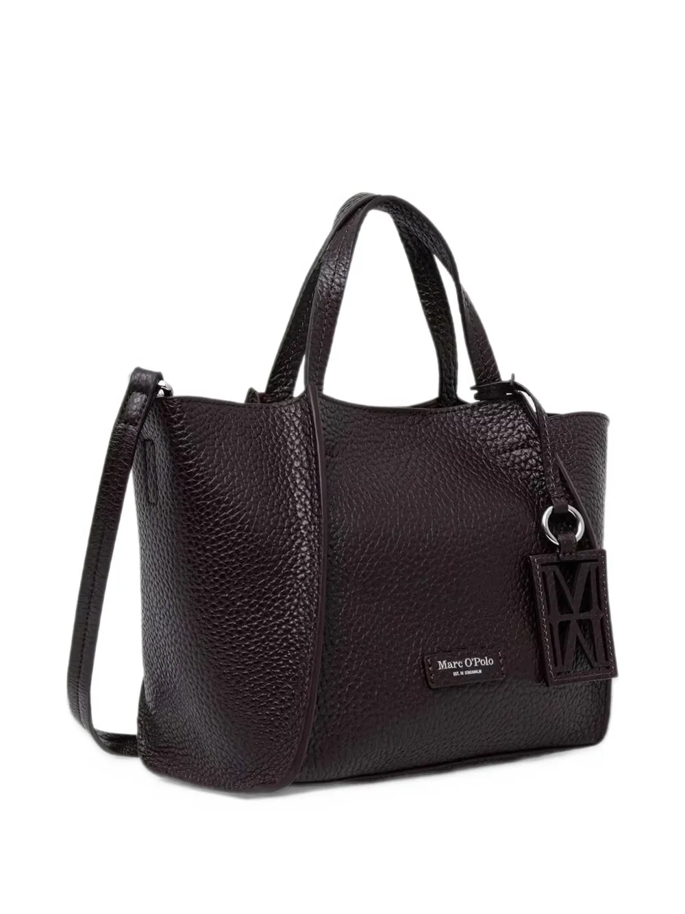 Marc O'Polo Biani grained-leather tote bag Rood