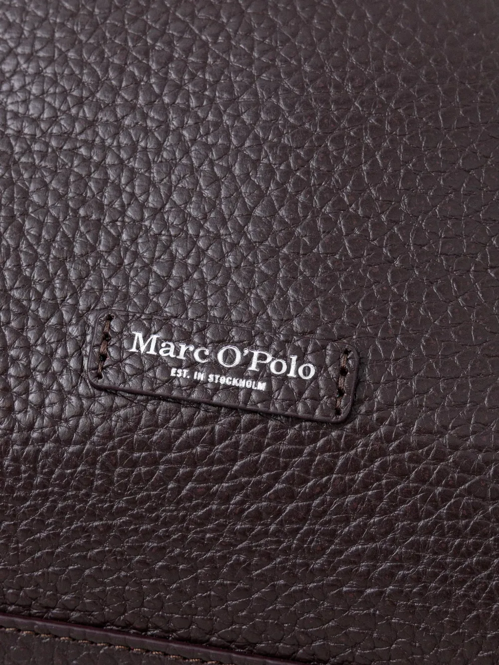 Marc O'Polo Biani grained-leather tote bag Rood
