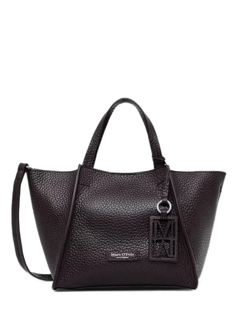 Marc O'Polo Biani grained-leather tote bag Rood