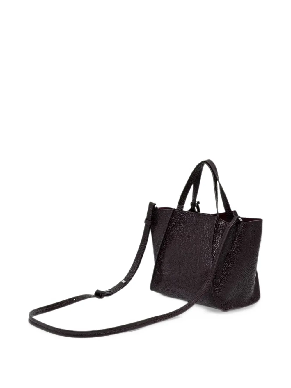 Marc O'Polo Biani grained-leather tote bag Rood
