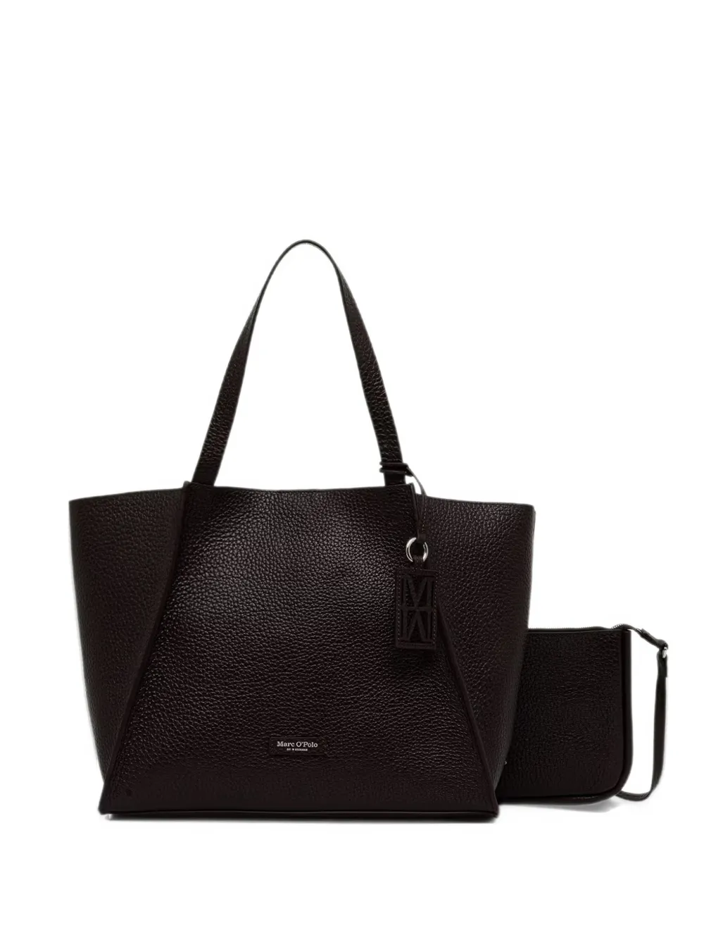 Marc O'Polo Biana pebbled leather handbag Rood