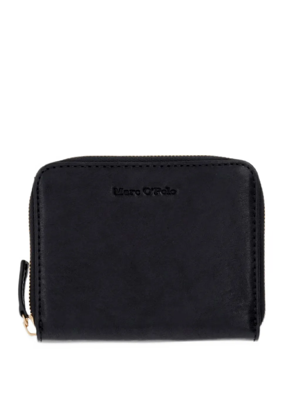 Marc O'Polo Ellis logo-debossed leather wallet Zwart