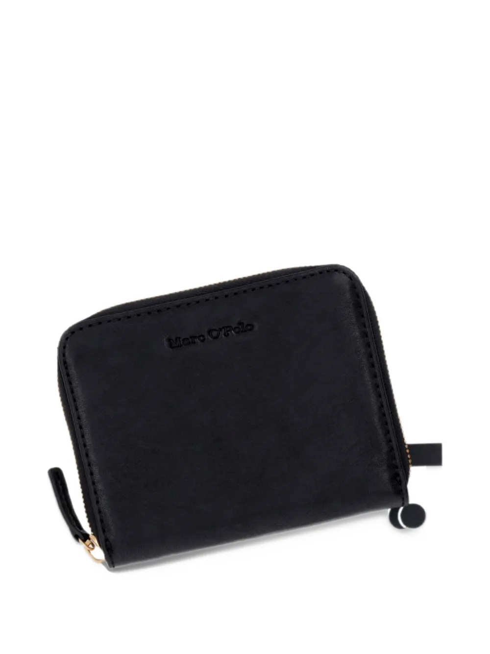 Marc O'Polo Ellis logo-debossed leather wallet Zwart