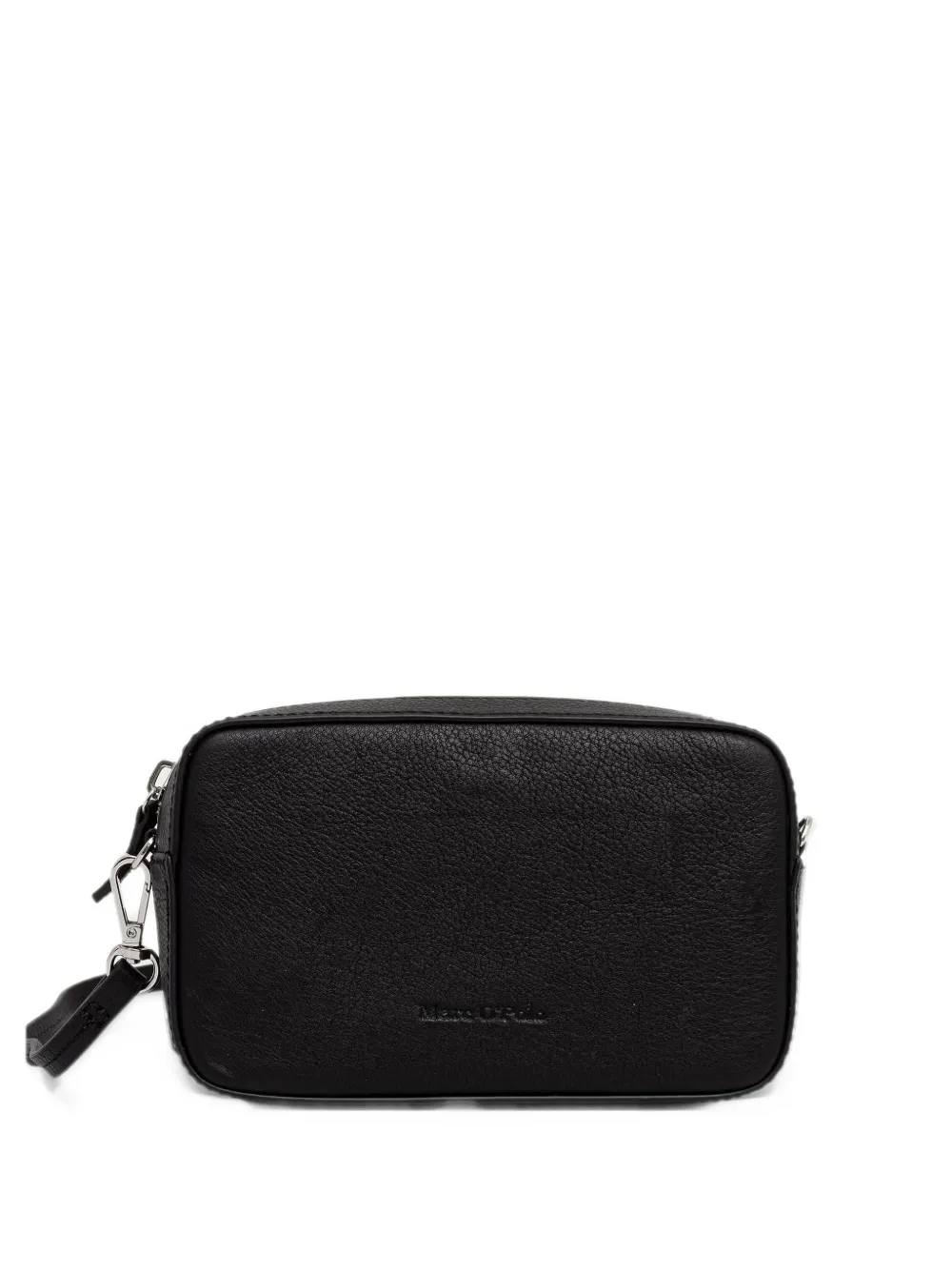 Marc O'Polo Liana grained leather mini clutch bag Zwart