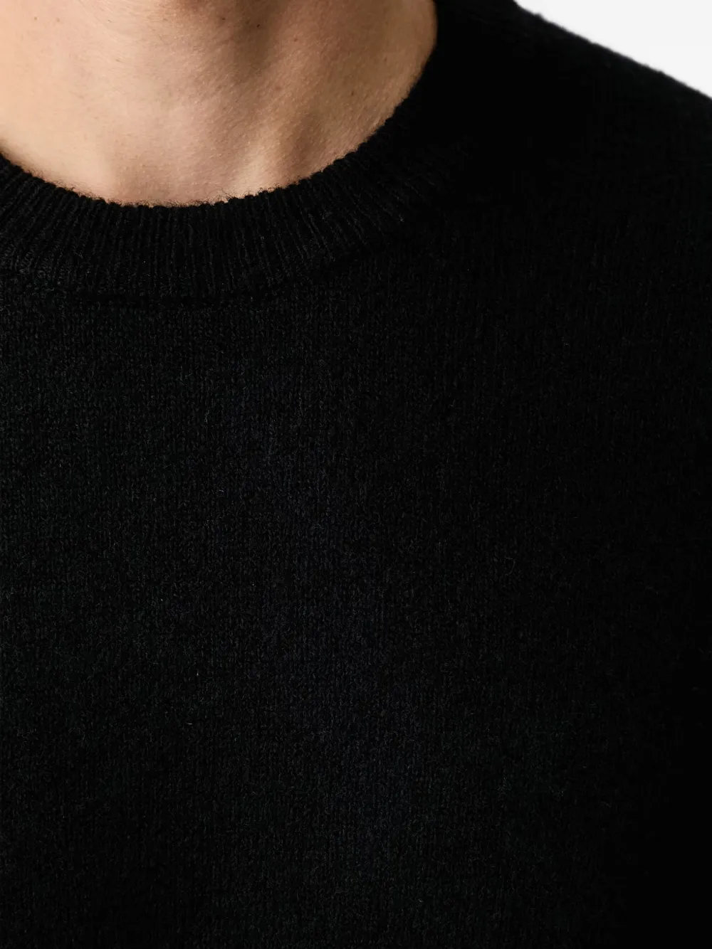 Marc O'Polo ribbed-trim sweater Zwart