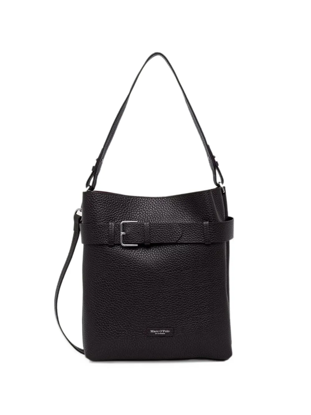Marc O'Polo buckle-detail grained-leather tote bag Rood