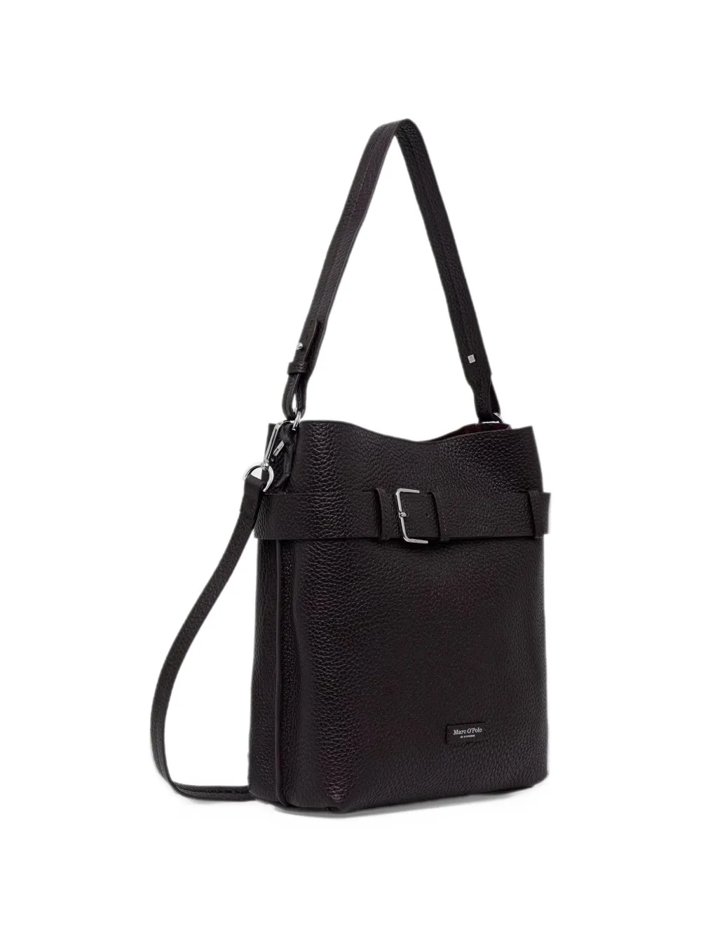 Marc O'Polo buckle-detail grained-leather tote bag Rood