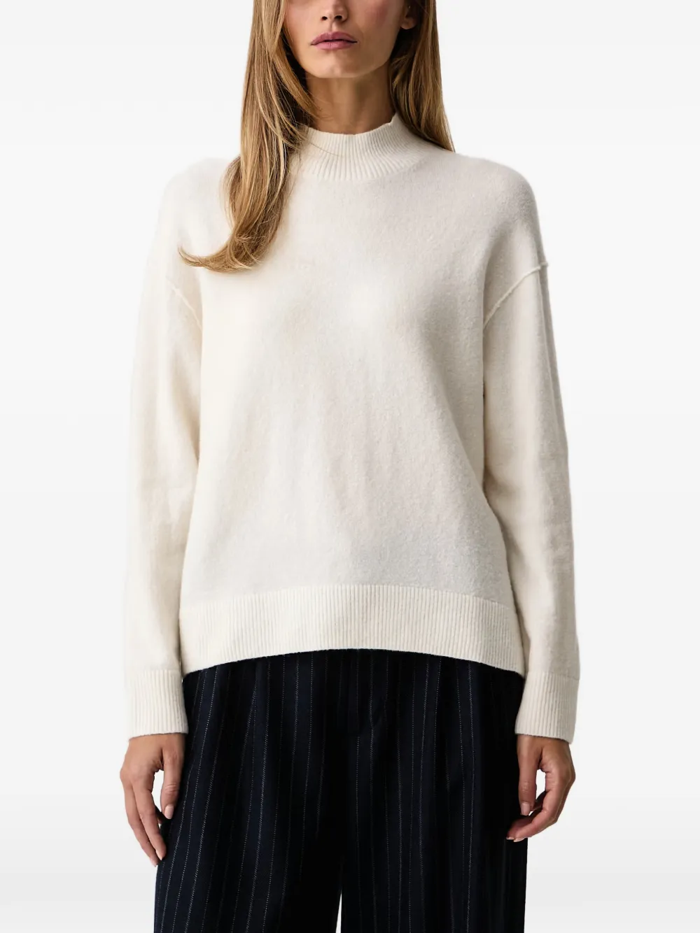 Marc O'Polo knitted wool sweater Beige