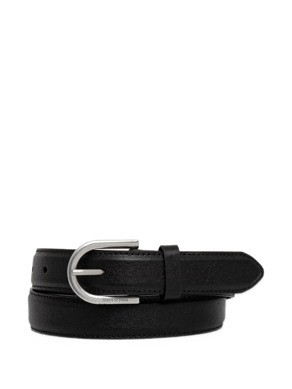Marc O'Polo Jill logo-engraved buckle belt - Nero