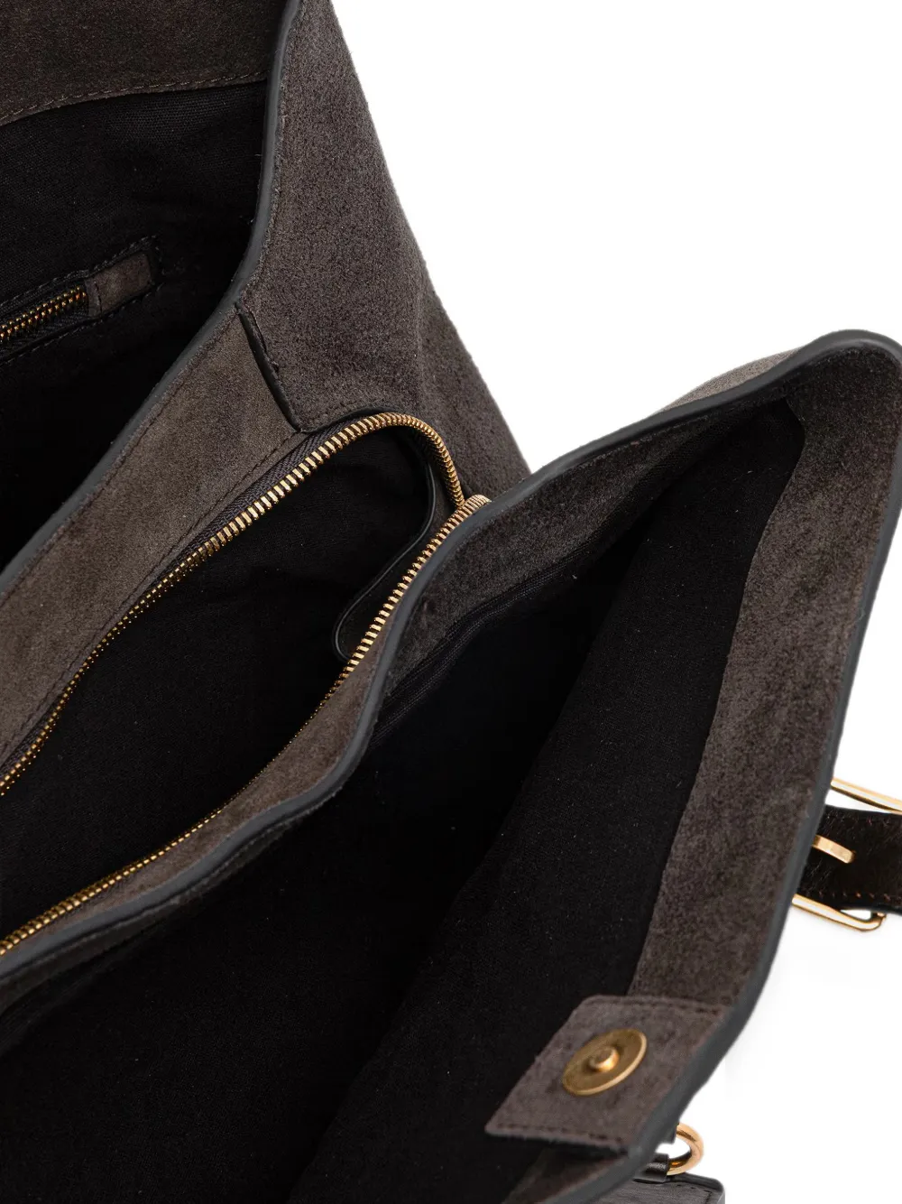 Marc O'Polo Phillis suede buckle-detail tote bag Bruin