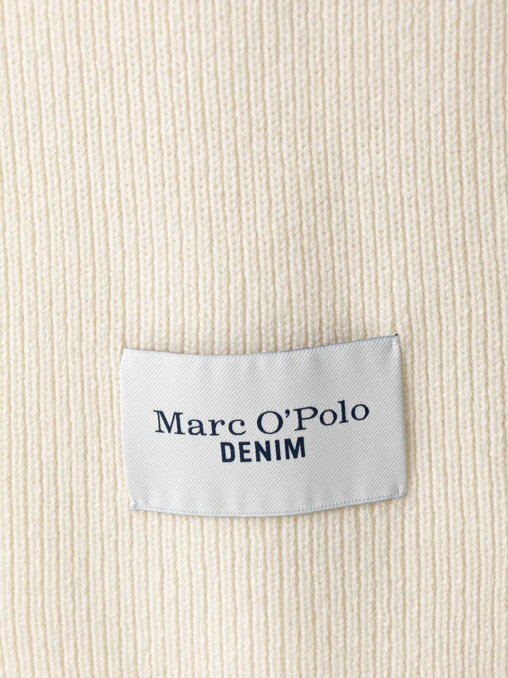 Marc O'Polo Ribgebreide sjaal Beige