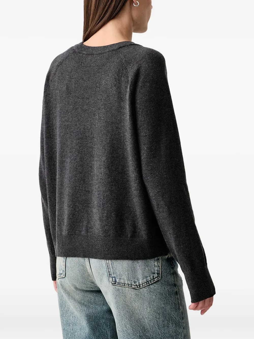 Marc O'Polo long-sleeve round-neck sweater Grijs