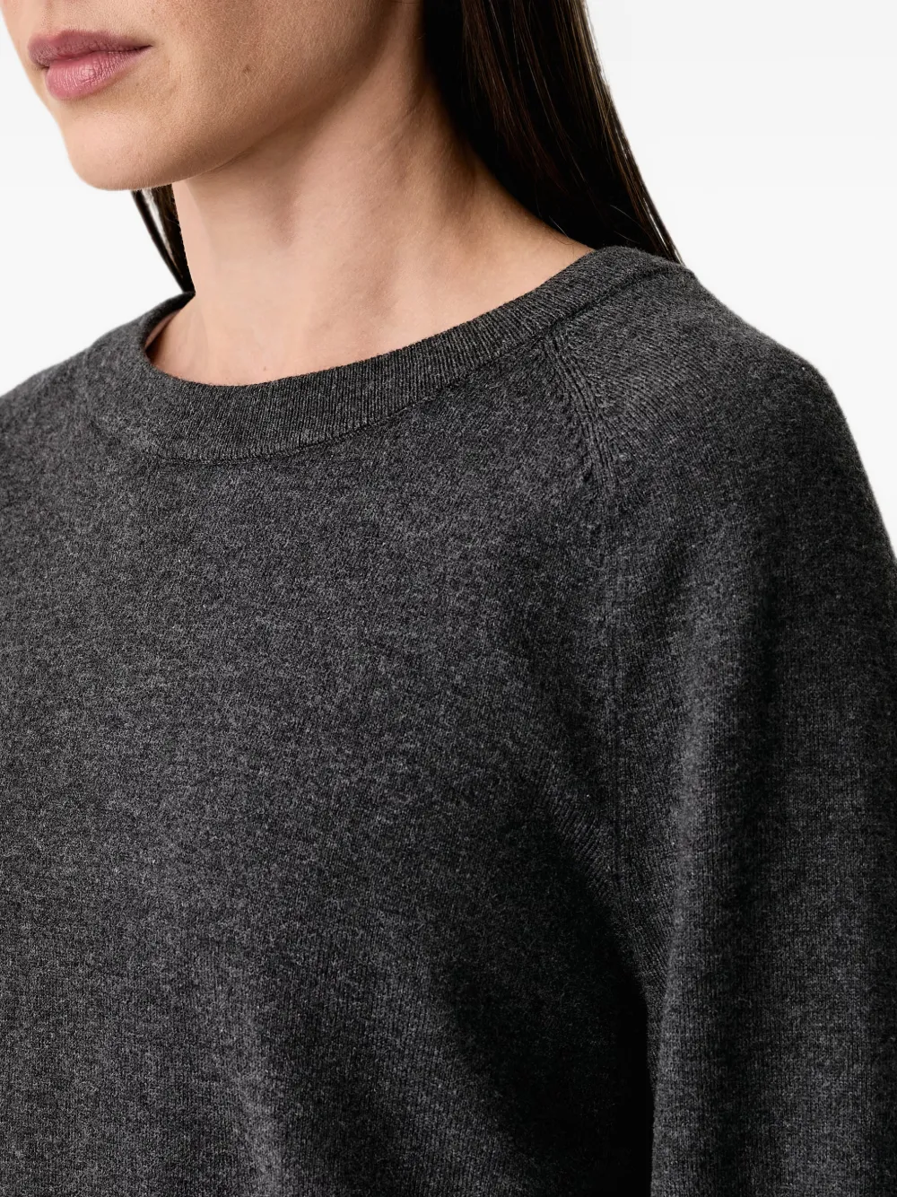 Marc O'Polo long-sleeve round-neck sweater Grijs