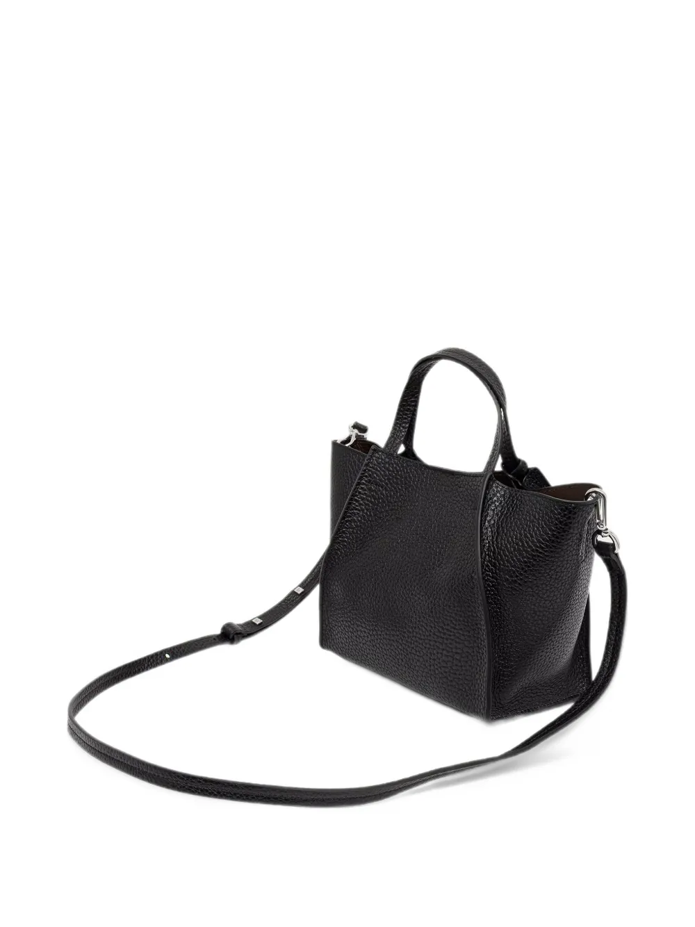 Marc O'Polo Biani grained tote bag Zwart