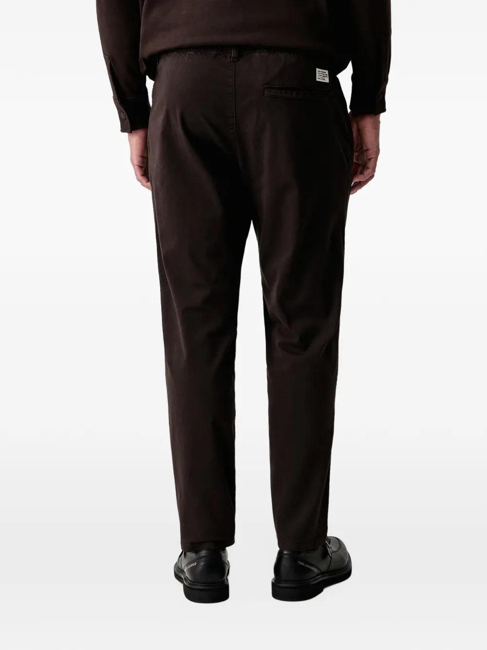Marc O'Polo Anders pleated elasticated-waistband trousers Bruin