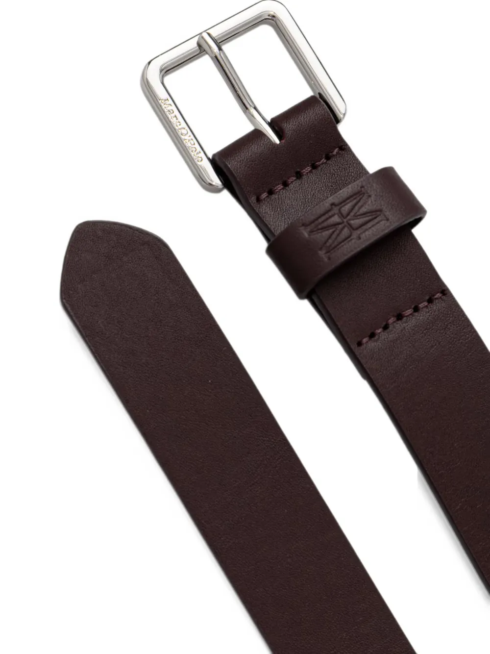 Marc O'Polo Junna logo-embossed buckle-fastening belt Bruin