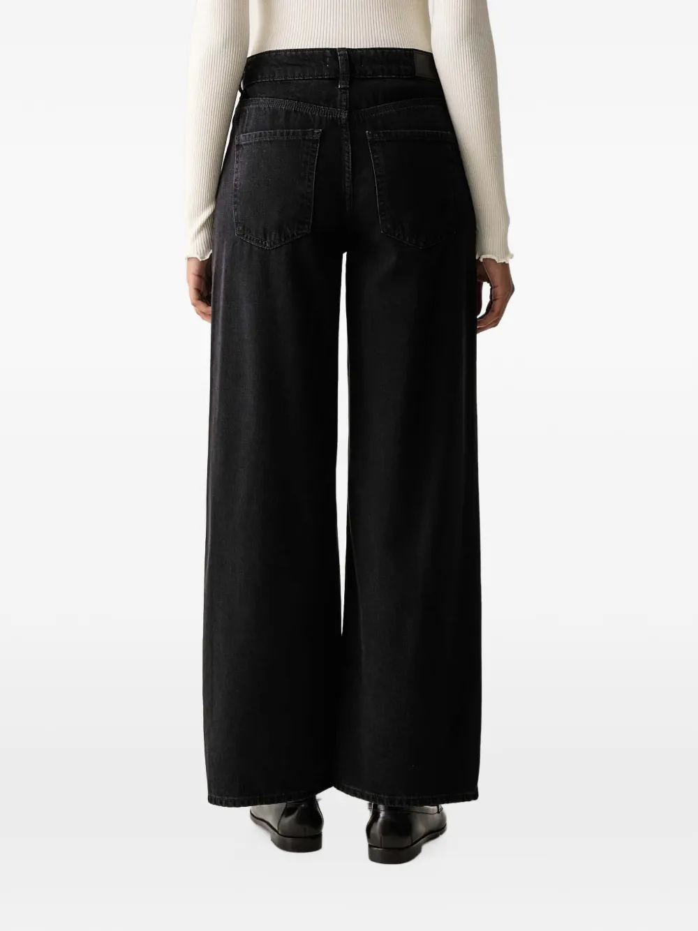 Marc O'Polo Tomke jeans met wijde pijpen Zwart