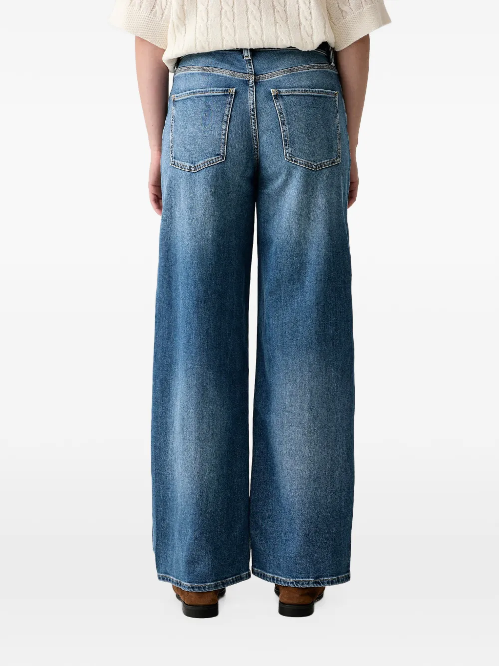Marc O'Polo Tomke jeans met wijde pijpen Blauw