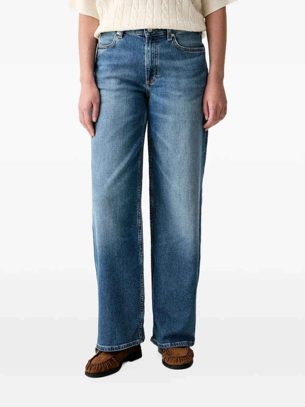 Marc O'Polo Tomke wide-leg jeans - Blu