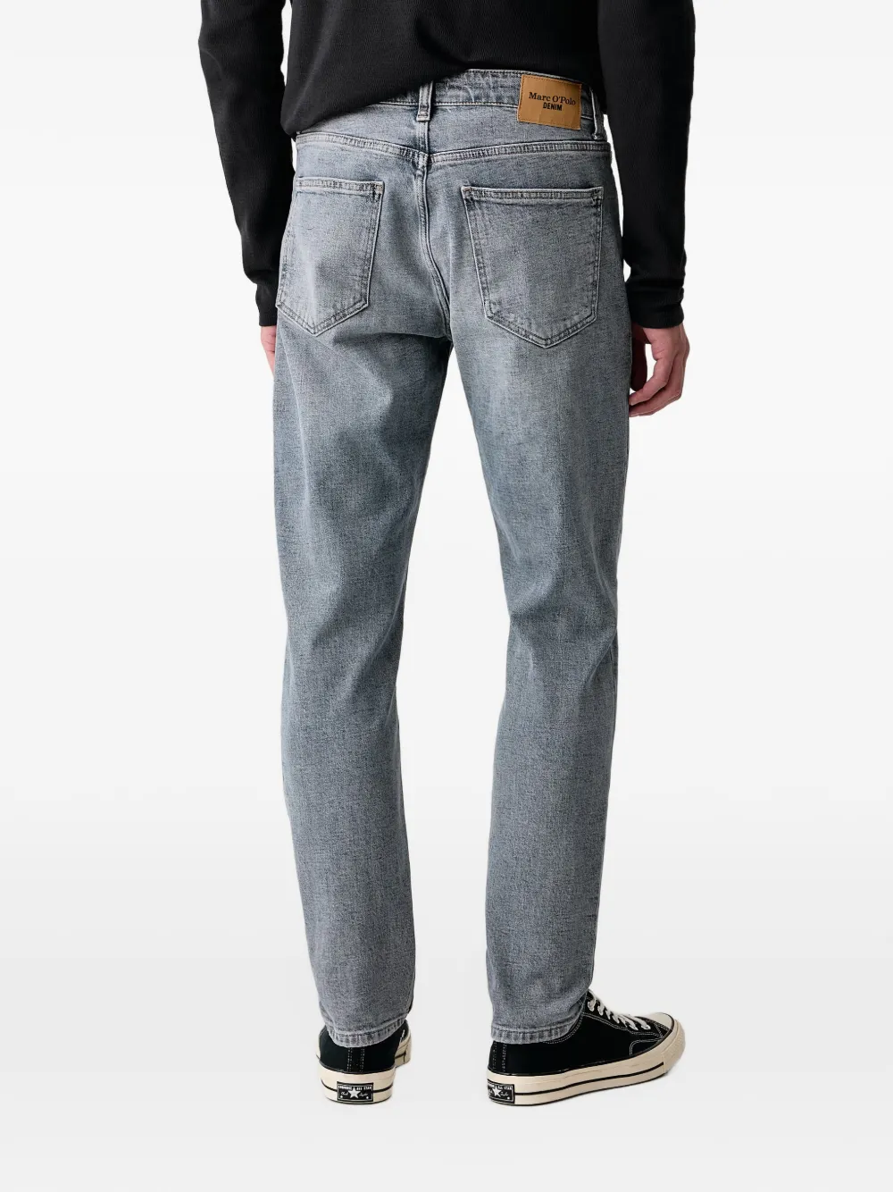 Marc O'Polo Aric slim-fit jeans met vervaagd effect Blauw