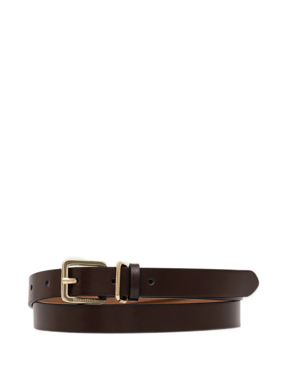 Marc O'Polo Lara logo-engraved buckle belt - Marrone