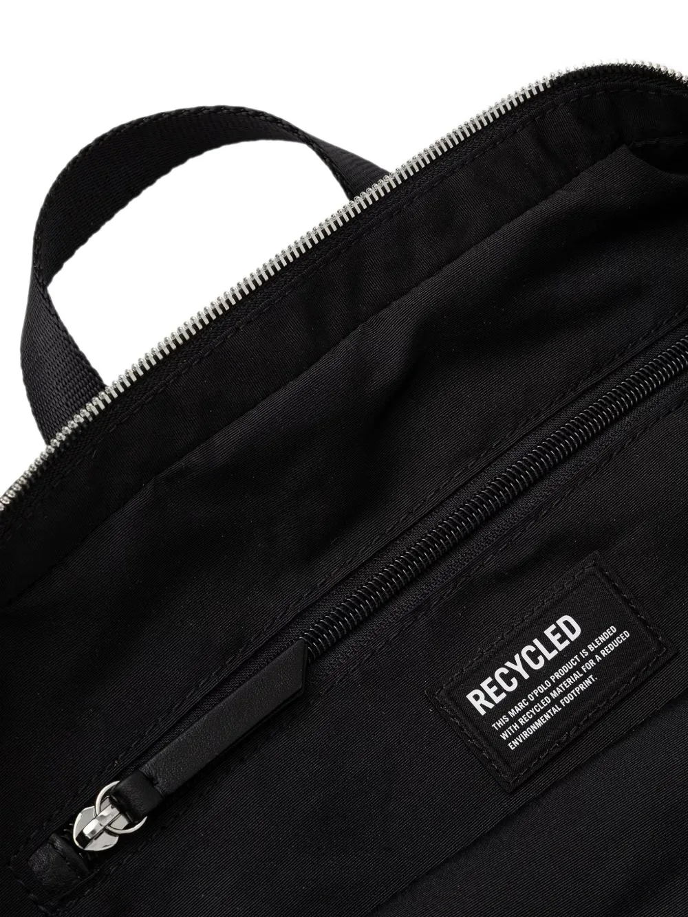Marc O'Polo Alexa logo-patch backpack Zwart