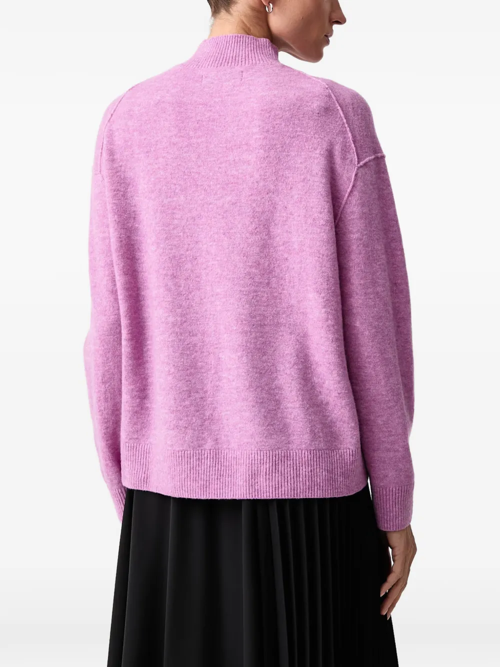 Marc O'Polo high-neck dropped-shoulder sweater Roze